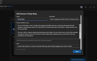 Define your writing voice with personas