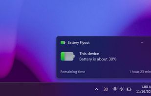 Battery Flyout screenshot 1