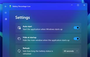 Settings  - Dark Theme