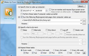WakeupOnStandBy screenshot 1