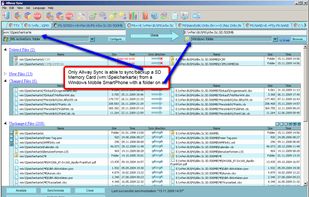 Sync a SD Memory Card from a Windows Mobile SmartPhone