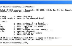 Configuration program Boot-US (command-line version)