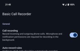 Basic Call Recorder screenshot 1