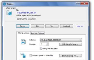 BCWipe screenshot 2