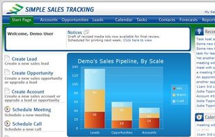 Application Start Page