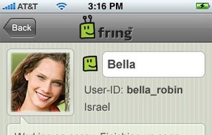 Fring screenshot 1