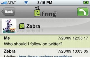 Fring screenshot 2
