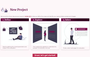Guided Setup - Prompting questions to start your projects quickly and predictably, utilizing the WCAG-EM methodology