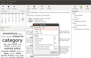 RedNotebook screenshot 1