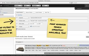 Search For Products - Search for products using up to 17 different fields, such as product name, description, price, and brand name.