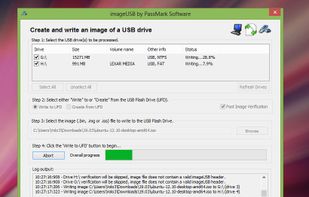 Writing an image to UFD.