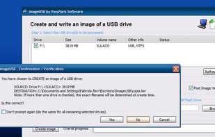 Confirming selection of source+destination.