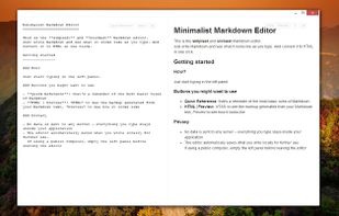 Minimalist Markdown Editor screenshot 1