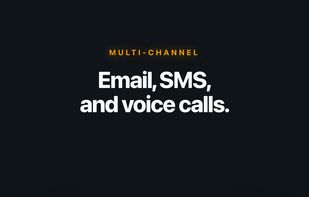 Pick how each contact is reached — email always included; SMS and voice call on Plus.