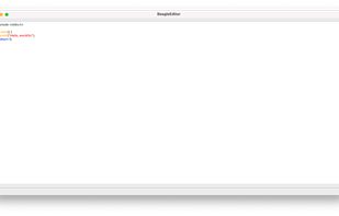 Editing a C file with BeagleEditor