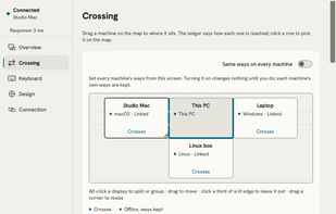 Beamer on Windows: set up the computer arrangement and crossing routes.