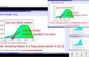 PDF documents can include videos, sounds, slide transitions and some primitive animations. These features are partially supported by BeamerPresenter.