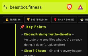 AI response with structured, level-adapted fitness guidance