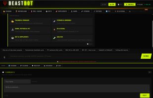 Desktop chat interface with topic categories and quick prompts