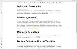 Beaver Notes screenshot 1