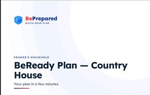 A personalized emergency plan generated for your family and address.