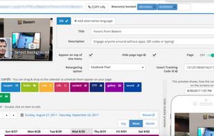 Page editor settings.