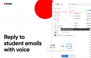 Reply to student emails with voice