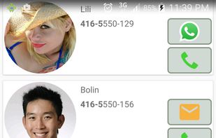 FaceToCall screenshot 1