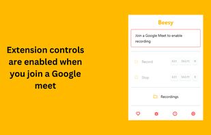 Beesy: Record Google Meets screenshot 1