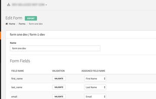 Collect lead data from many web forms