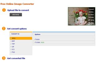 Online Image Converter screenshot 1