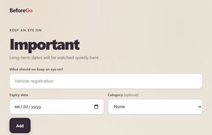 BeforeGo screenshot 1