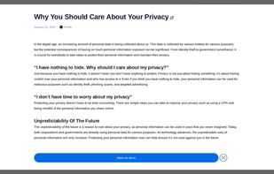 Beginner Privacy screenshot 1