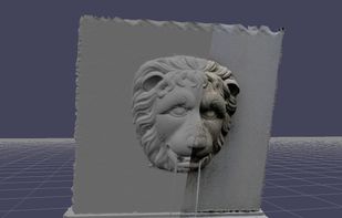 Example of mesh output built from 18 photos taken on a Google Pixel 4