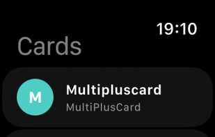 The Apple Watch app. Show a card from your wrist without taking the phone out.