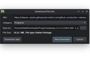 Download popup