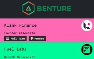 Browse remote jobs on Benture!