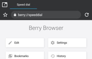 Berry Browser screenshot 1