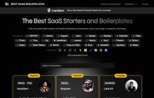 Best SaaS Boilerplates Thumbnail