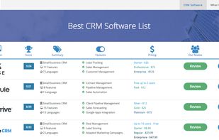 BestCRMList screenshot 1