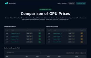 bestValueGpu screenshot 1