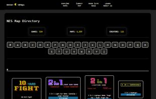 Game selection page on Better VGMaps