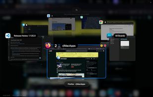 Preview of the standard Ring-Switcher style after pressing Alt-Tab