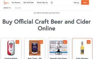 The Bevv Marketplace shows products from all participating vendors. Product is selected randomly.