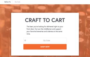 Bevv's home page requests a zip code. Only beers legally available shipped to that zip code are available for purchase.