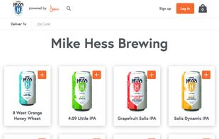 Each Vendor has a Bevv branded storefront, BreweryName.Bevv.com, to showcase their products.