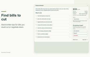 Find bills to cut