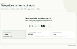 See prices in hours of work