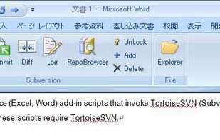 MS Word 2007 menu
