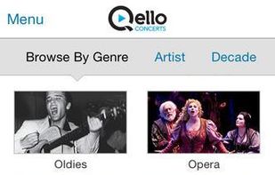 Qello concerts screenshot 1